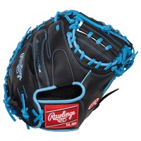 Rawlings R9 Series 32.5in Catchers Baseball Glove (R9CM325BCB), Black/Blue