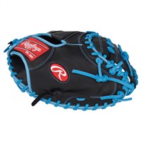 Rawlings R9 Series 32.5in Catchers Baseball Glove (R9CM325BCB), Black/Blue