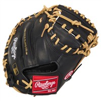 Rawlings Youth R9 Series Contour Fit 32in Catchers Baseball Glove (R9CMU-23, Black/Camel