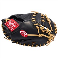 Rawlings Youth R9 Series Contour Fit 32in Catchers Baseball Glove (R9CMU-23, Black/Camel