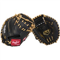 Rawlings Youth R9 Series Contour Fit 32in Catchers Baseball Glove (R9CMU-23, Black/Camel