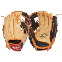 Rawlings Youth Select Pro Lite Jackson Holiday 11.25in Baseball Glove, Camel/Black