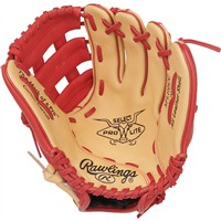 Rawlings Youth Select Pro Lite Corbin Carroll 11in Baseball Glove, Camel/Red