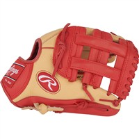 Rawlings Youth Select Pro Lite Corbin Carroll 11in Baseball Glove, Camel/Red