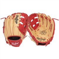 Rawlings Youth Select Pro Lite Corbin Carroll 11in Baseball Glove, Camel/Red