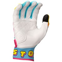 Easton Adult Limited Edition Spring Break Walk Off Ethos Batting Gloves, Light Blue