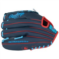 Rawlings Youth Flex Palm Series 11in Baseball Glove, Navy/Blue