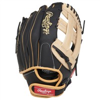 Rawlings Youth Sure Catch Fernando Tatis Jr 11in Baseball Glove, Black/Camel