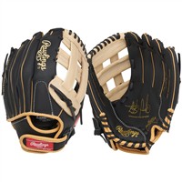Rawlings Youth Sure Catch Fernando Tatis Jr 11in Baseball Glove, Black/Camel
