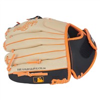 Rawlings Youth Sure Catch Jackson Holiday 10in Baseball Glove, Camel/Black