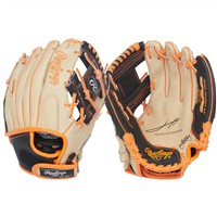 Rawlings Youth Sure Catch Jackson Holiday 10in Baseball Glove, Camel/Black