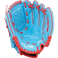 Rawlings Youth Sure Catch Jacob DeGrom 10in Baseball Glove, Blue/Red