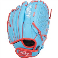 Rawlings Youth Sure Catch Jacob DeGrom 10in Baseball Glove, Blue/Red