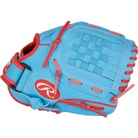 Rawlings Youth Sure Catch Jacob DeGrom 10in Baseball Glove, Blue/Red
