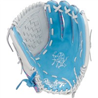 Rawlings Heart of the Hide 12.50in Fastpitch Glove (PRO125SB-3CBW), Blue/White