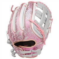 Rawlings Heart of the Hide 11.75in Fastpitch Glove (PRO715SB-6GP), Grey/Pink