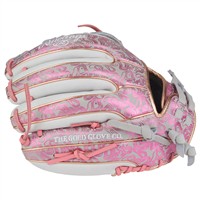 Rawlings Heart of the Hide 11.75in Fastpitch Glove (PRO715SB-6GP), Grey/Pink