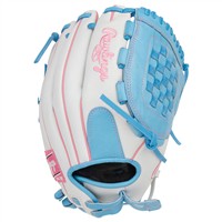 Rawlings Liberty Advanced 12.5in Fastpitch Glove (RLA715-32GCB), White/Blue