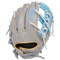 Rawlings Liberty Advanced 11.75in Fastpitch Glove (RLA715-32GCB), Grey/Blue
