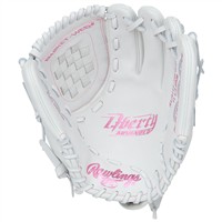 Rawlings Liberty Advanced 11.5in Fastpitch Glove (RLA115-3WWP), White/Pink