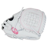 Rawlings Liberty Advanced 11.5in Fastpitch Glove (RLA115-3WWP), White/Pink