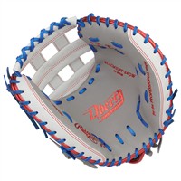 Rawlings Liberty Advanced 33in Fastpitch Catchers Glove (RLACM33FP-24GW), Grey/White