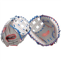 Rawlings Liberty Advanced 33in Fastpitch Catchers Glove (RLACM33FP-24GW), Grey/White