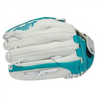 Rawlings Shut Out Series 12in Fastpitch Glove (RSO120W), White/Teal