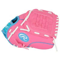 Rawlings Youth Flex Palm 10in Fastpitch Glove, Pink/Blue