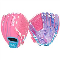 Rawlings Youth Flex Palm 10in Fastpitch Glove, Pink/Blue
