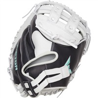 Easton Fundamental Series 33in Fastpitch Catchers Glove (FMFP233B), Black/White