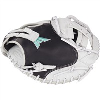 Easton Fundamental Series 33in Fastpitch Catchers Glove (FMFP233B), Black/White