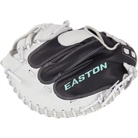 Easton Fundamental Series 33in Fastpitch Catchers Glove (FMFP233B), Black/White
