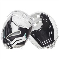 Easton Fundamental Series 33in Fastpitch Catchers Glove (FMFP233B), Black/White