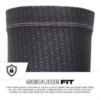 Franklin Adult Compression Arm Sleeves, Black