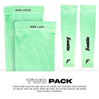 Franklin Adult Compression Arm Sleeves, Light Green