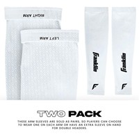 Franklin Adult Compression Arm Sleeves, White