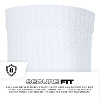 Franklin Adult Compression Arm Sleeves, White