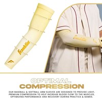 Franklin Adult Compression Arm Sleeves, Yellow