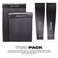 Franklin Youth Compression Arm Sleeves, Black