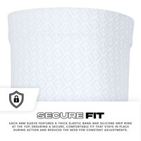 Franklin Youth Compression Arm Sleeves, White