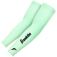 Franklin Youth Compression Arm Sleeves, Light Green