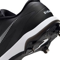 NIKE Mens Diamond Standout Metal Cleats, Black/White