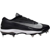 NIKE Mens Diamond Standout Metal Cleats, Black/White