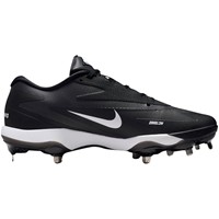 NIKE Mens Diamond Standout Metal Cleats, Black/White