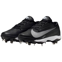 NIKE Mens Diamond Standout Metal Cleats, Black/White