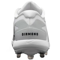 NIKE Mens Diamond Standout Metal Cleats, Grey/Black