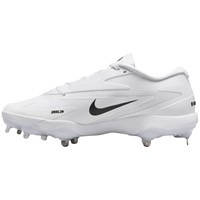 NIKE Mens Diamond Standout Metal Cleats, White/Black