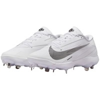 NIKE Mens Diamond Standout Metal Cleats, White/Black
