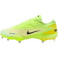 NIKE Mens Diamond Standout Metal Cleats, Volt/Black